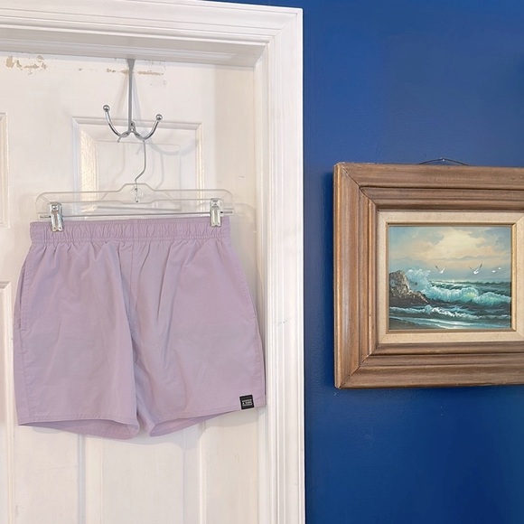 NWOT Men's Scotch & Soda Short-Length Lavender Stretch Swim Shorts Trunks Size S - Picture 3 of 10